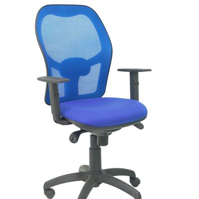Chaise Jorquera résille bleue assise bleu bali