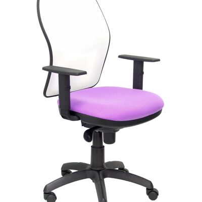 Chaise Jorquera résille blanche siège bali lilas