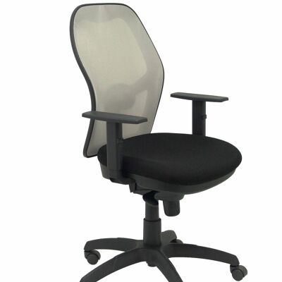 Silla Jorquera malla gris asiento bali negro