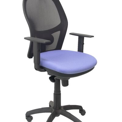 Jorquera chair black mesh light blue seat