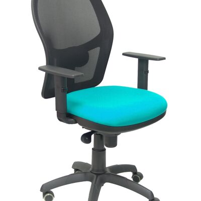 Jorquera black mesh chair light green bali seat