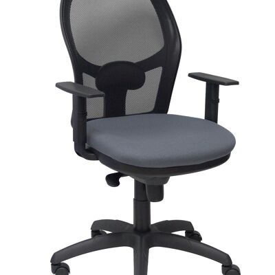 Silla Jorquera malla negra asiento bali gris oscuro