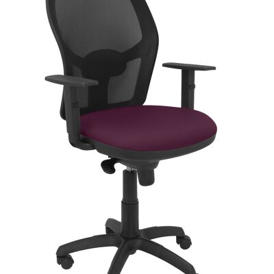Jorquera black mesh chair purple bali seat