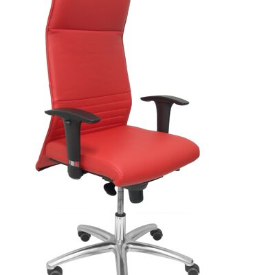Albacete-Sessel aus rotem Kunstleder