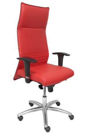 Fauteuil simili cuir rouge Albacete XL jusqu'à 160kg 1