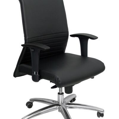Vertrauter Sessel aus schwarzem Albacete-Leder