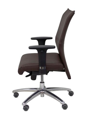 Fauteuil Albacete confident en simili cuir chocolat 5