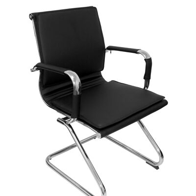 Yeste armchair sled base similpiel black