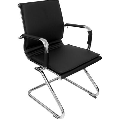 Yeste armchair sled base similpiel black