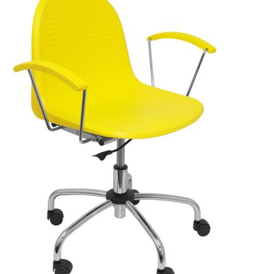 Chaise jaune pivotante Ves