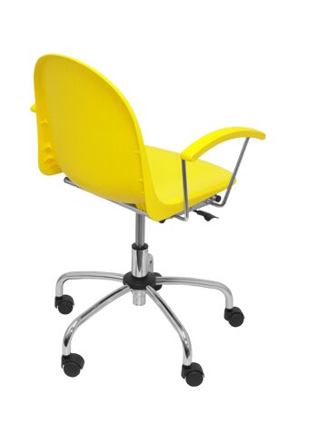 Chaise jaune pivotante Ves 8