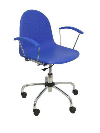 Chaise bleue pivotante Ves 1