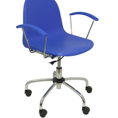 Chaise bleue pivotante Ves