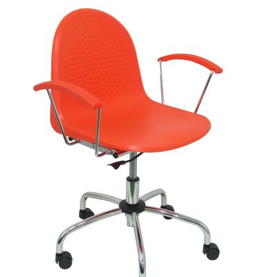 Ves swivel orange chair