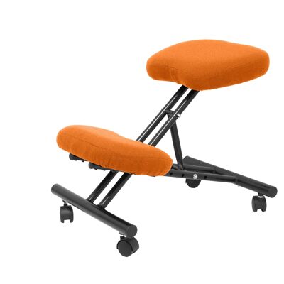 Orangefarbener Mahora-Stuhl aus Bali