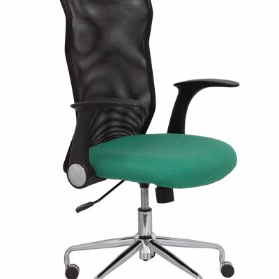 Chaise Minaya dossier résille noir siège bali vert xx