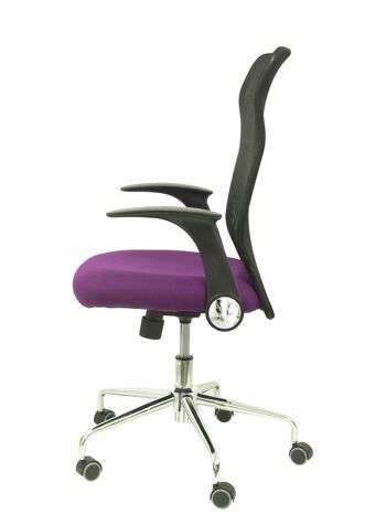 Chaise Minaya dossier résille noir siège bali violet 4