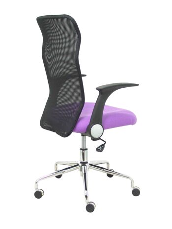 Chaise Minaya dossier résille noir siège bali lilas 8