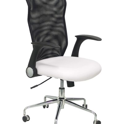 Stuhl Minaya aus weißem Kunstleder