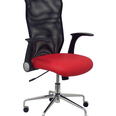 Minaya Stuhl aus rotem Kunstleder