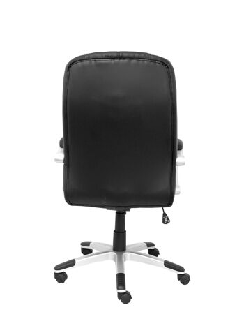 Fauteuil Tobarra simili cuir noir 7