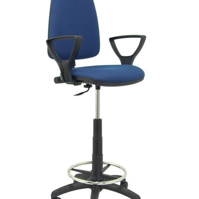 Tabouret Ayna bali bleu marine à accoudoirs fixes