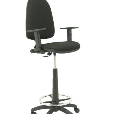 Ayna bali black stool with adjustable arms