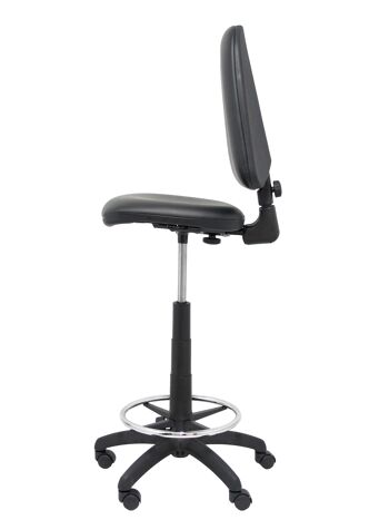 Tabouret Ayna simili cuir noir 5