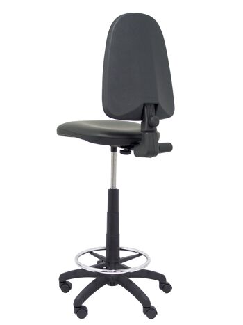 Tabouret Ayna simili cuir noir 6