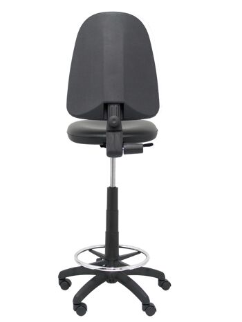 Tabouret Ayna simili cuir noir 7