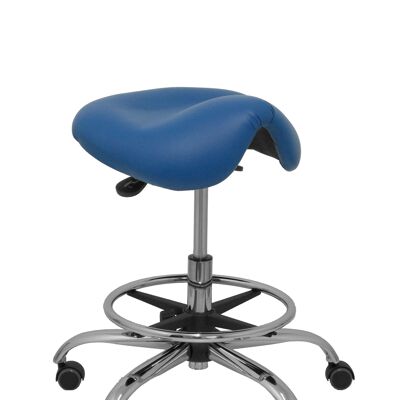 Alatoz blue imitation leather stool