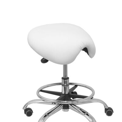 White imitation leather Alatoz stool