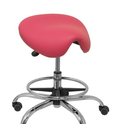Pink imitation leather Alatoz stool