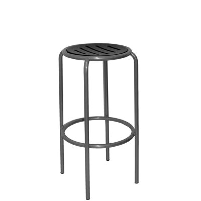 Ledaña black wood stool