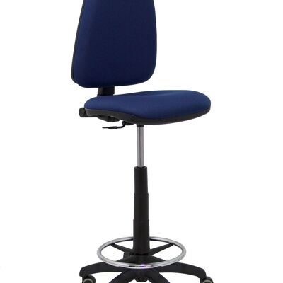 Ayna bali navy blue stool with parquet wheels