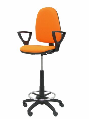 Tabouret Ayna bali orange avec accoudoirs fixes 4