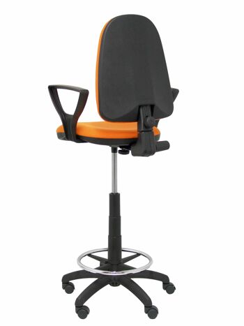 Tabouret Ayna bali orange avec accoudoirs fixes 6