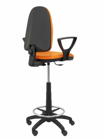 Tabouret Ayna bali orange avec accoudoirs fixes 8