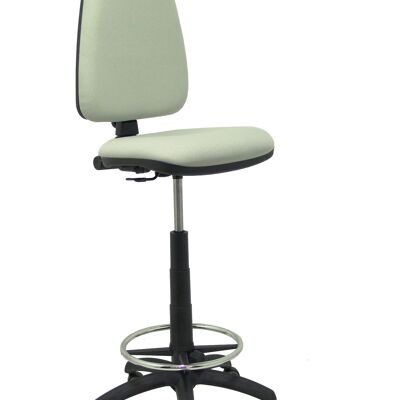 Ayna bali light gray stool with parquet wheels
