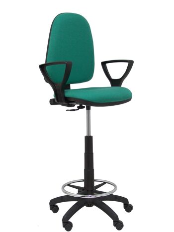 Tabouret vert bali Ayna avec accoudoirs fixes 2