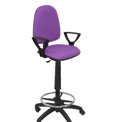 Tabouret Ayna bali lilas avec accoudoirs fixes