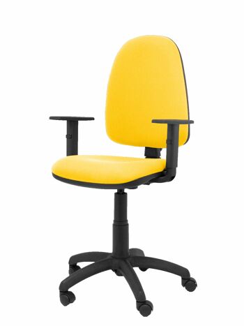 Chaise bali Ayna jaune avec accoudoirs réglables 4