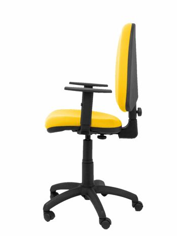 Chaise bali Ayna jaune avec accoudoirs réglables 5