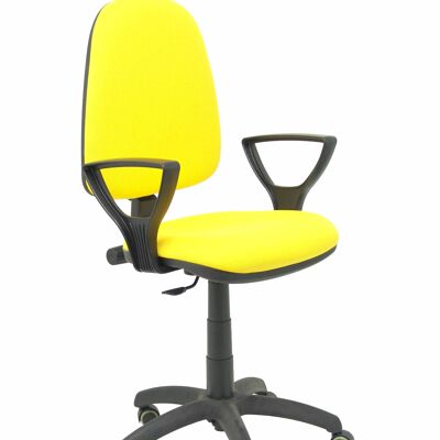 Yellow bali Ayna chair fixed armrests parquet wheels