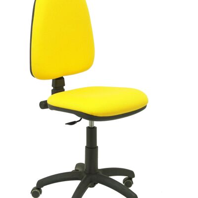 Chaise bali Ayna roues parquet jaune