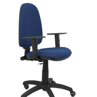 Ayna bali navy blue chair adjustable arms parquet wheels