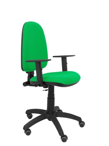 Ayna bali chaise vert pistache accoudoirs réglables roues parquet 1