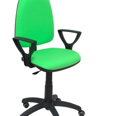 Ayna bali pistaziengrüner Stuhl mit festen Armlehnen und Parkettrollen