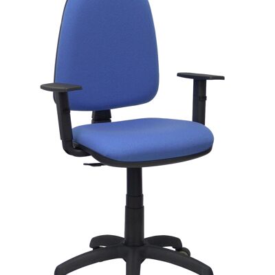 Ayna bali chaise bleu clair accoudoirs réglables roulettes parquet