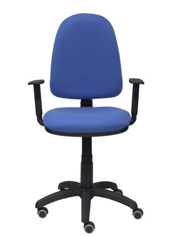 Ayna bali chaise bleu clair accoudoirs réglables roulettes parquet 3